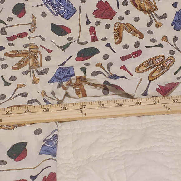 Vintage Sauce by Berne Shirt Golf All Over Print Button Up Short Sleeve Mens XL - Picture 6 of 12